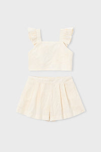 Комплект 'Organic Luxe' з топа та шортів Mayoral