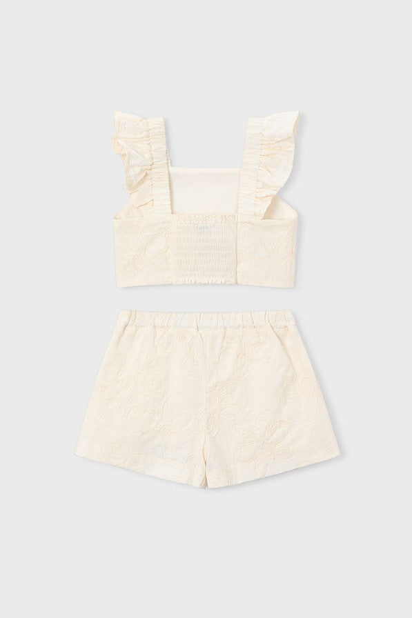 Комплект 'Organic Luxe' з топа та шортів Mayoral