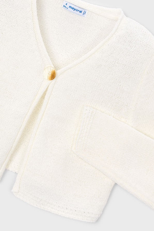 Дитячий кардиган 'Organic Luxe' в'язаний для дівчат Mayoral