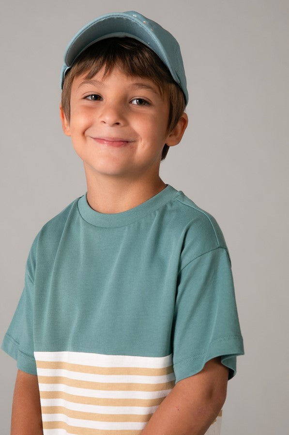 Комплект 'Raw Green' з двох футболок та шортів Mayoral