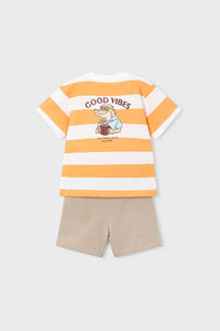Комплект 'Sandown Peach' з футболки та шортів Mayoral