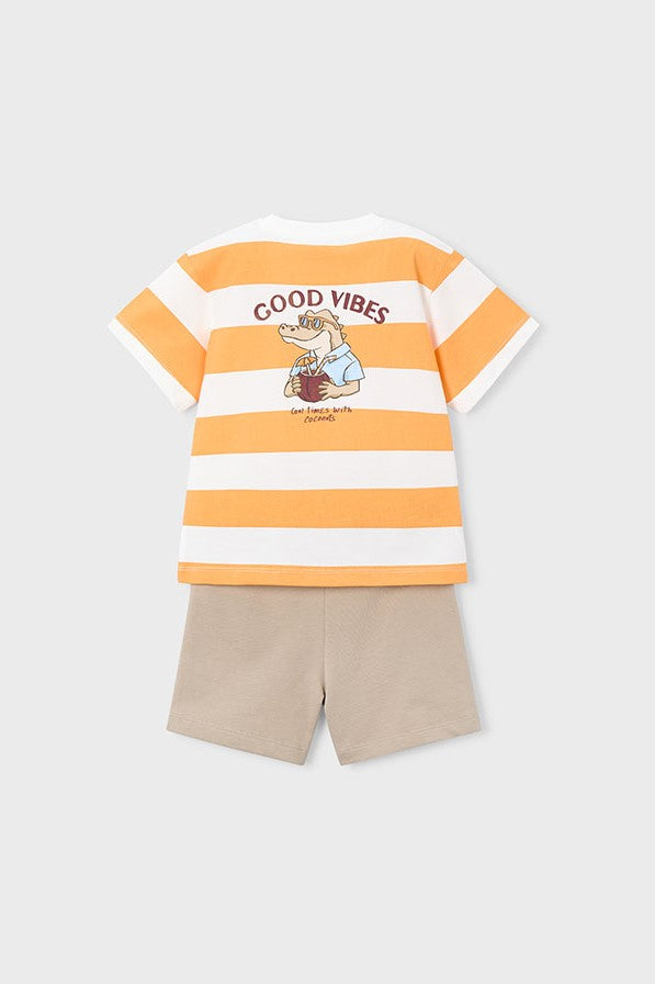 Комплект 'Sandown Peach' з футболки та шортів Mayoral