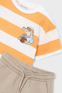 Комплект 'Sandown Peach' з футболки та шортів Mayoral