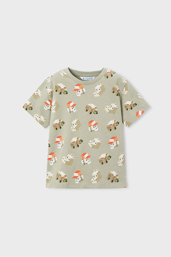 Комплект 'Virtual Orange' з двох футболок та шортів Mayoral