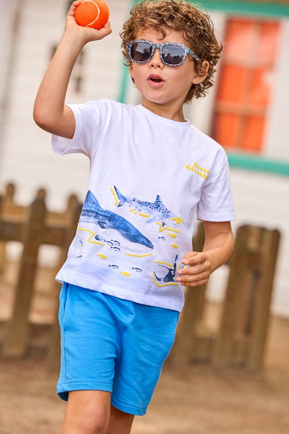 Комплект 'Shore Yellow' з футболки та шортів Mayoral