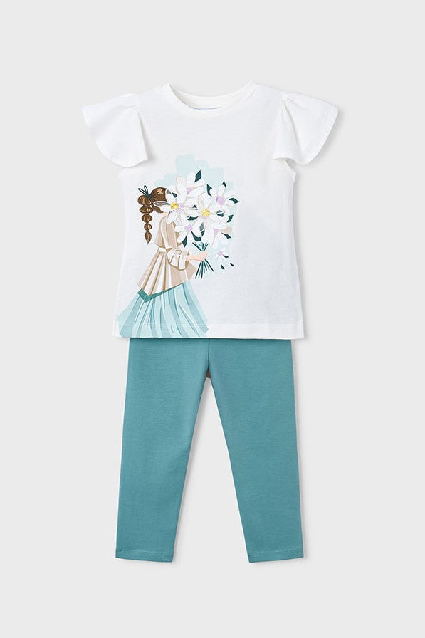 Комплект 'Wonderful Nature' з футболки та легінсів Mayoral