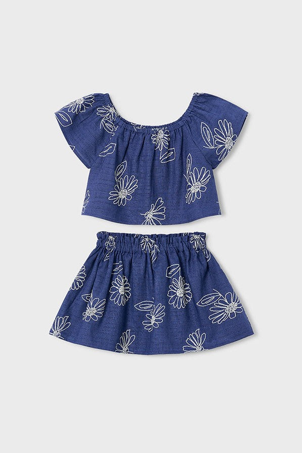 Комплект 'Organic Luxe' з блузи та спідниці Mayoral