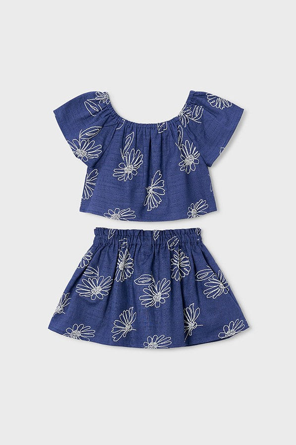 Комплект 'Organic Luxe' з блузи та спідниці Mayoral