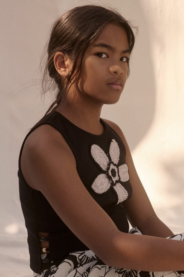 Топ 'Praline' з в'язаною квіткою Abel & Lula