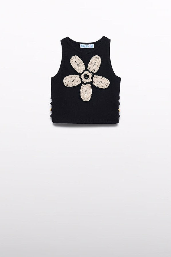 Топ 'Praline' з в'язаною квіткою Abel & Lula