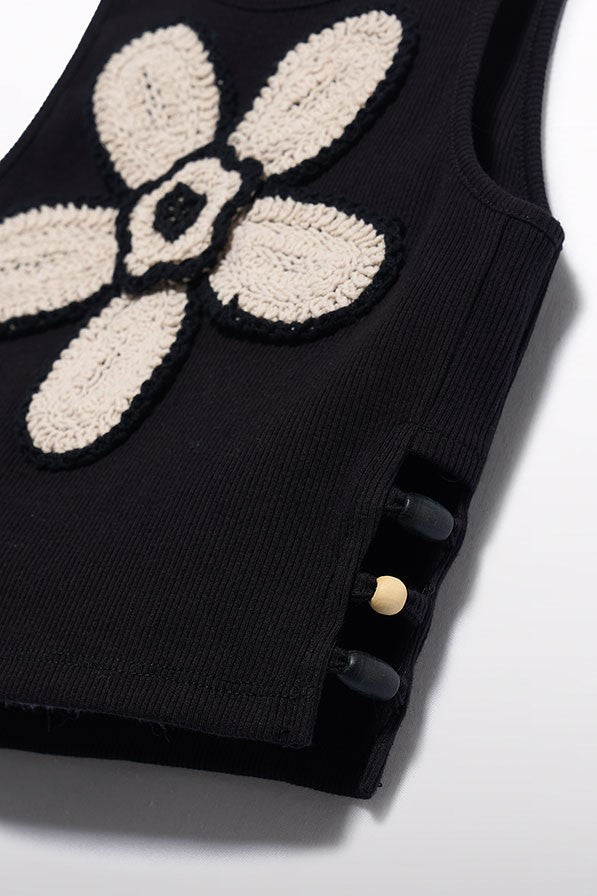 Топ 'Praline' з в'язаною квіткою Abel & Lula