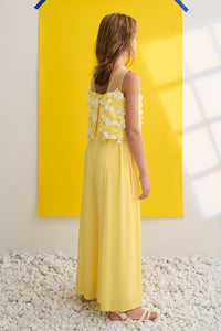 Дитячий комбінезон 'Vaniglia' з пелюстками для дівчат Abel & Lula