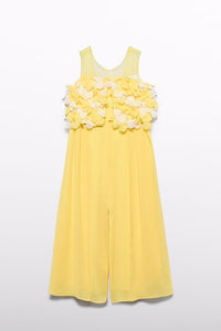 Дитячий комбінезон 'Vaniglia' з пелюстками для дівчат Abel & Lula