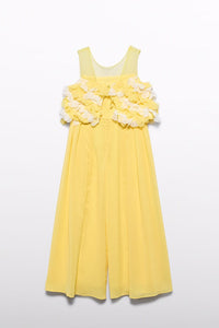 Дитячий комбінезон 'Vaniglia' з пелюстками для дівчат Abel & Lula