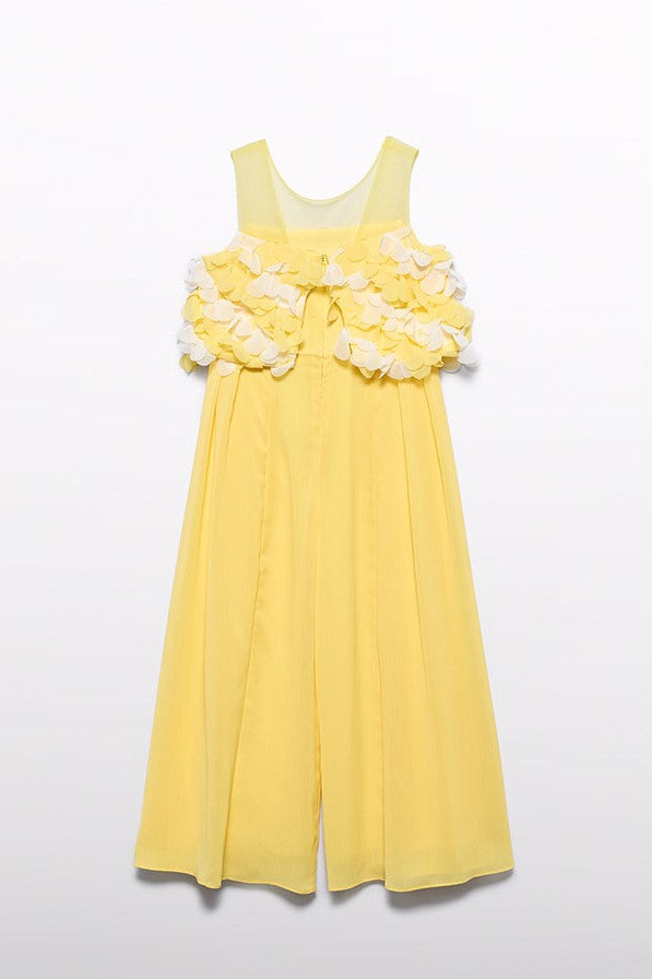 Дитячий комбінезон 'Vaniglia' з пелюстками для дівчат Abel & Lula