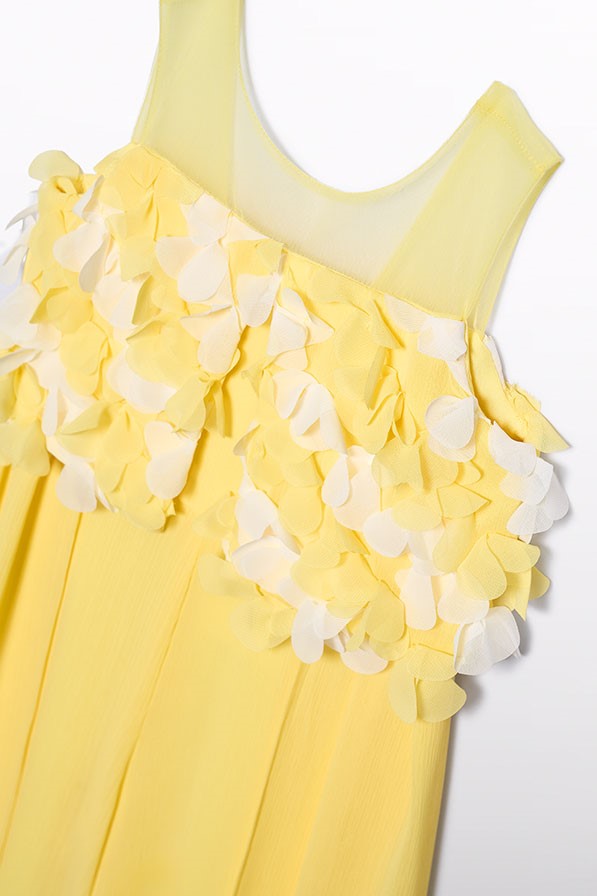 Дитячий комбінезон 'Vaniglia' з пелюстками для дівчат Abel & Lula