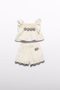 Комплект 'Praline' з блузи та шортів для малюків Abel & Lula
