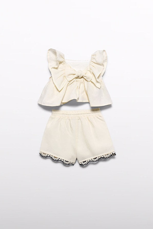 Комплект 'Praline' з блузи та шортів для малюків Abel & Lula