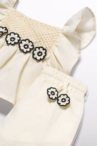 Комплект 'Praline' з блузи та шортів для малюків Abel & Lula