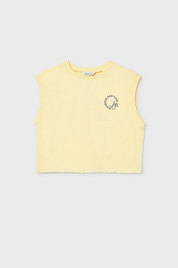 Футболка 'Vanilla Cream' з принтом на спині Mayoral