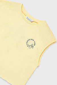 Футболка 'Vanilla Cream' з принтом на спині Mayoral