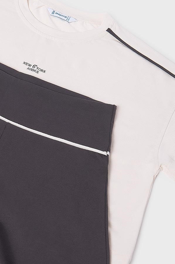 Комплект 'Vanilla Cream' з футболки та шортів Mayoral