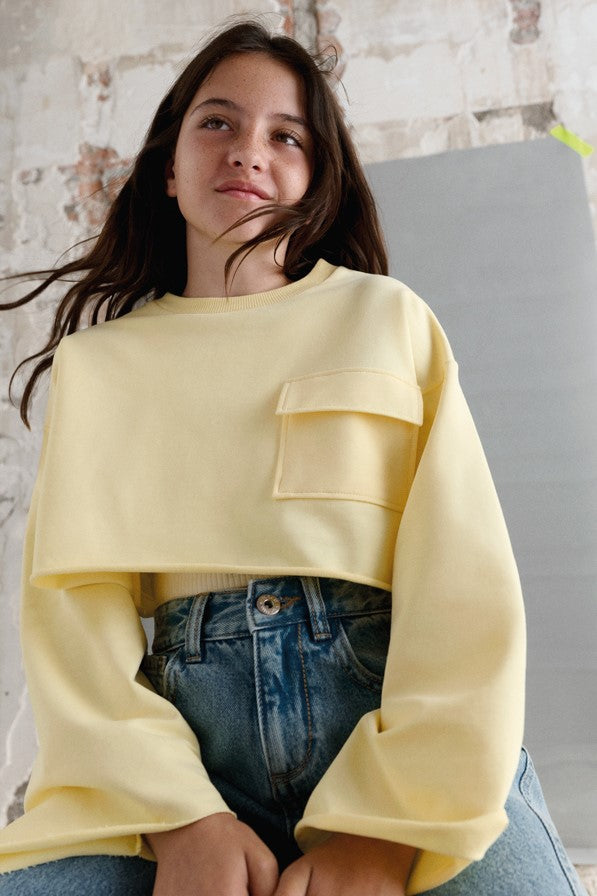 Комплект 'Vanilla Cream' зі світшота та топа Mayoral