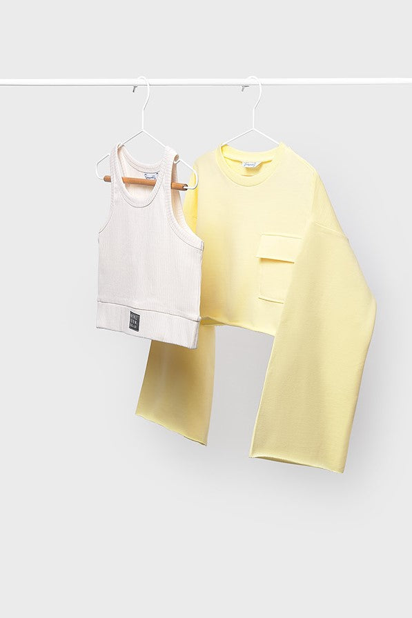 Комплект 'Vanilla Cream' зі світшота та топа Mayoral