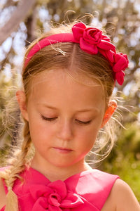 Обруч 'Vibrant Rose' з квітами Mayoral