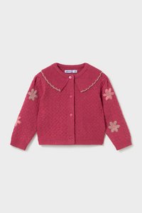 Кардиган 'Burgundy Touch Baby' з вишивкою