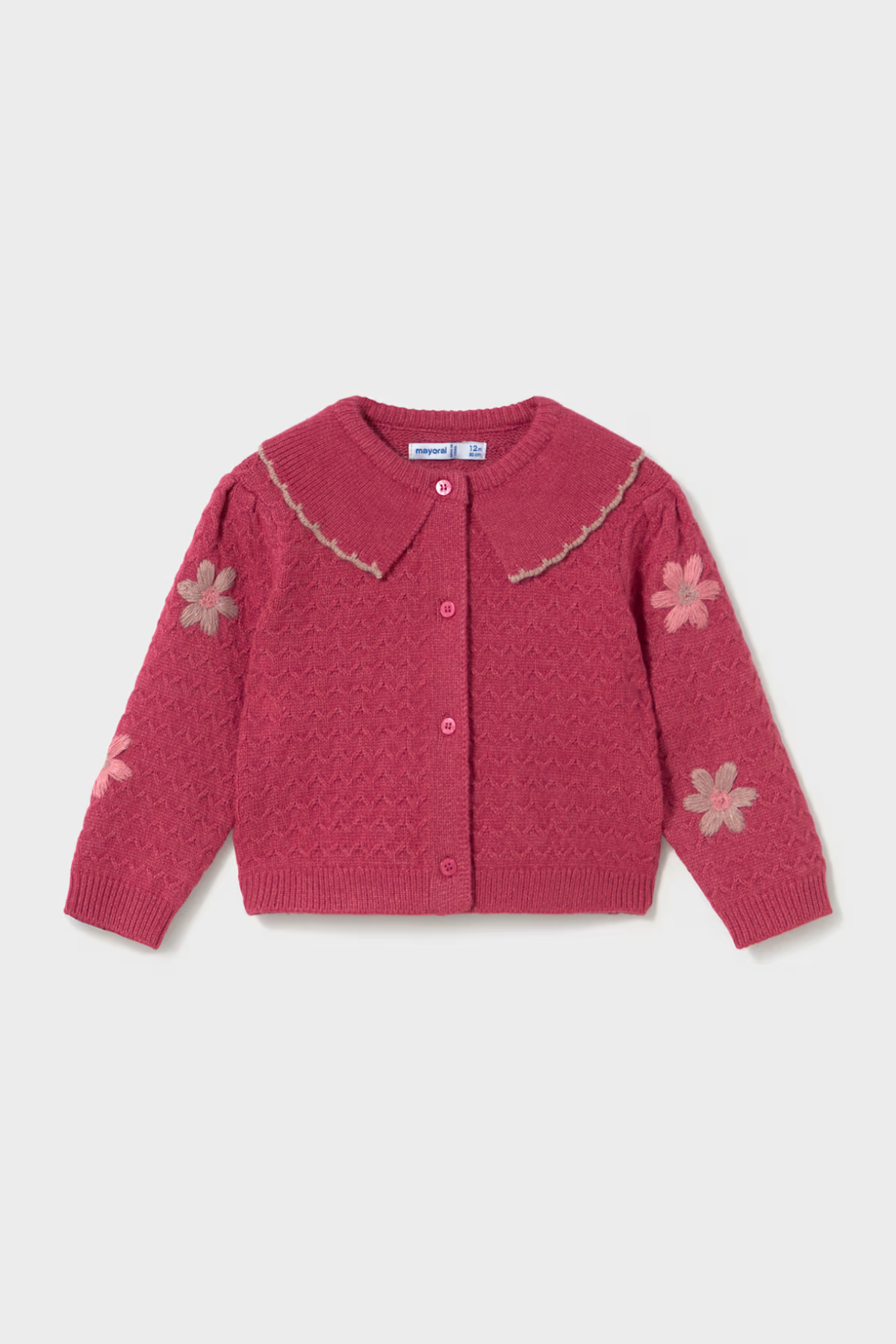 Кардиган 'Burgundy Touch Baby' з вишивкою